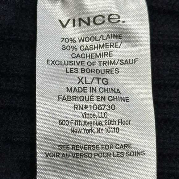 Vince navy blue cashmere wool sweater dress size XlArge - Picture 8 of 10